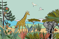Louisemshop papier peint Girafe Safari de Rêves