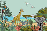 Louisemshop papier peint Girafe Safari de Rêves