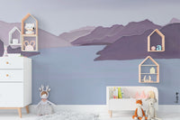 Louisemshop papier peint Papier Peint Entre lac et montagnes