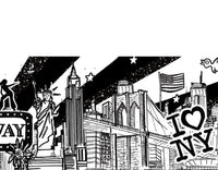 Crédence sur mesure "New-York" - Représentation artistique de la ville emblématique en noir et blanc