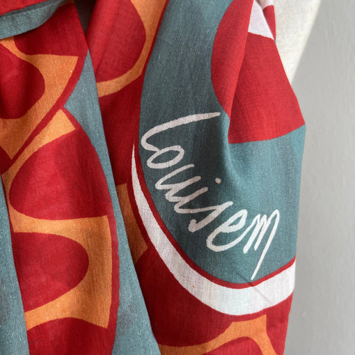 Louisemshop 190x100cm Echarpe en coton  - Serpent Terra