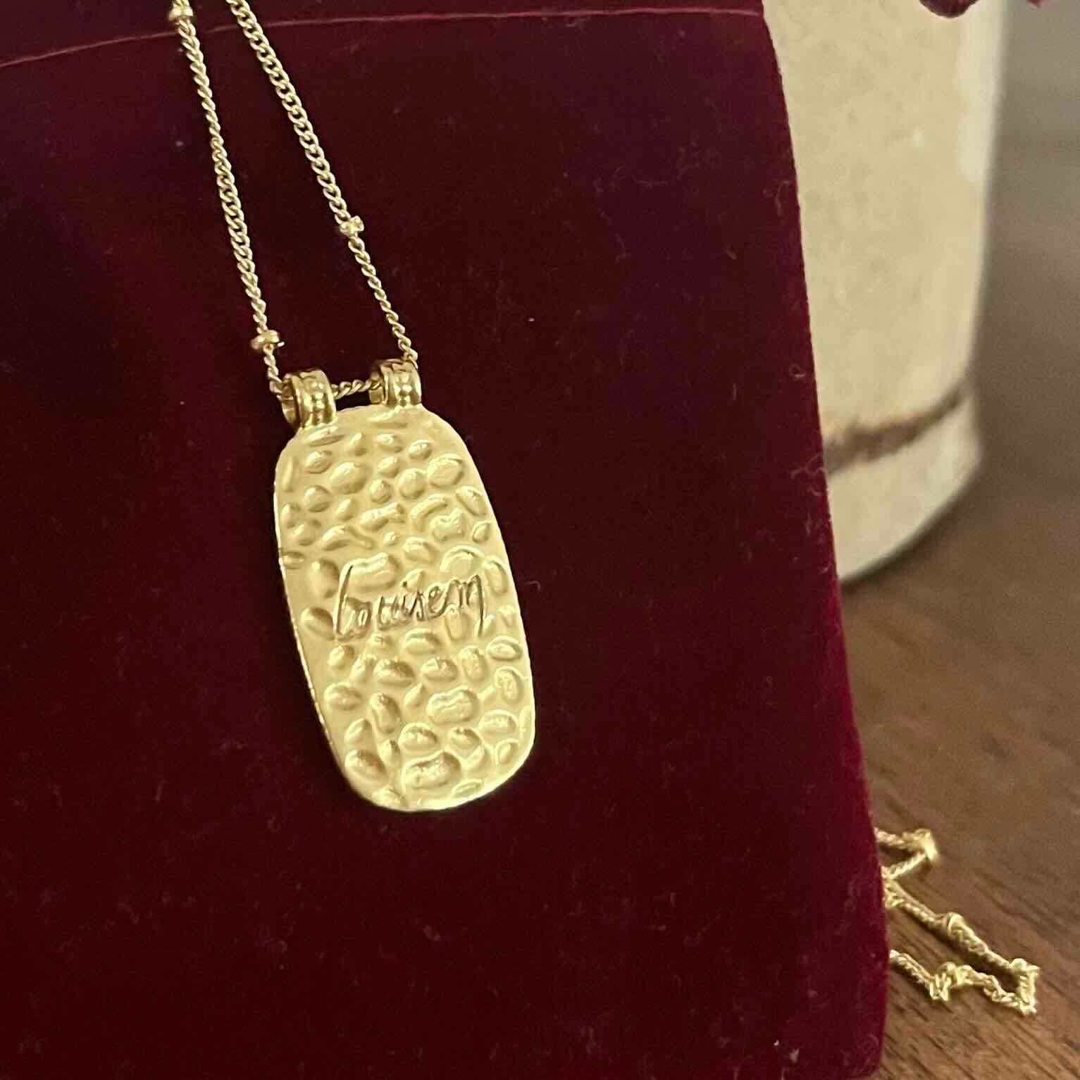 Louisemshop Collier Lotus - Jaune bouton d'or