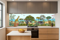 Louisemshop Crédence / Fond de hotte sur mesure - Safari