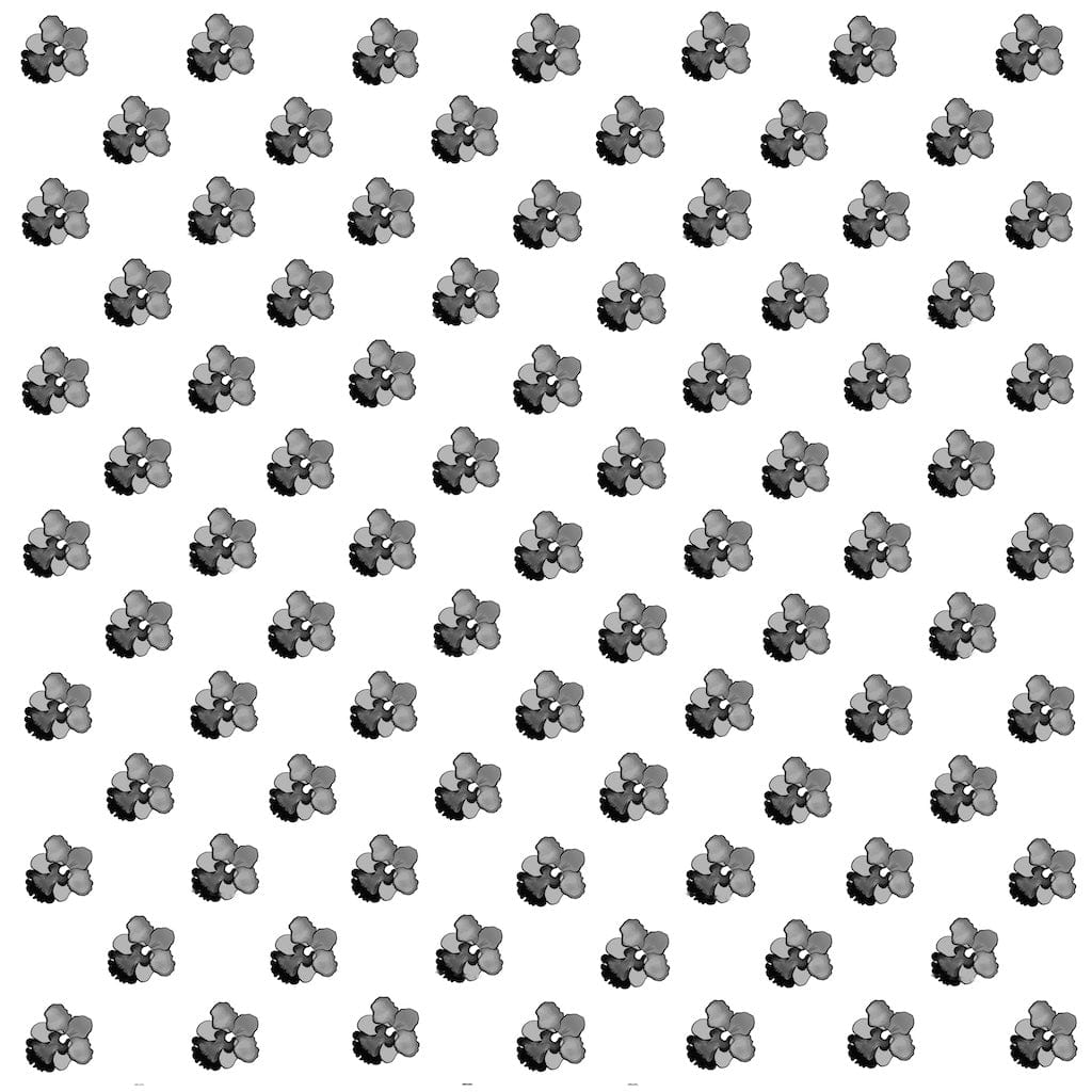 Louisemshop papier peint Blanc et noir Papier Peint Orchidées
