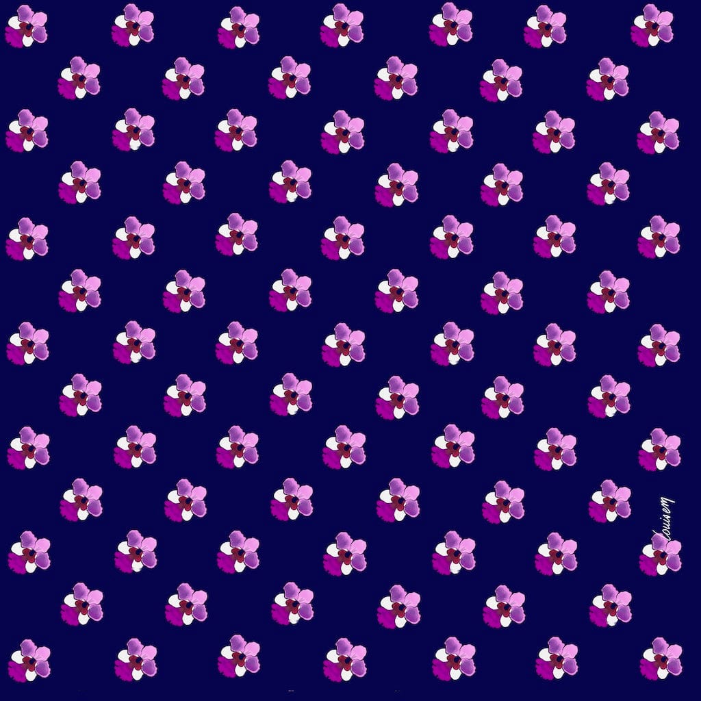 Louisemshop papier peint Bleu et rose Papier Peint Orchidées