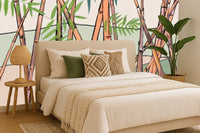 Louisemshop papier peint Papier Peint Bambou zen