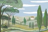 Louisemshop Papier peint paysage - Toscane