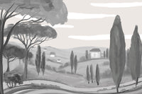 Louisemshop Papier peint paysage - Toscane