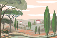 Louisemshop Papier peint paysage - Toscane