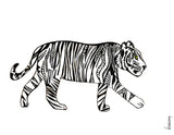 Fond de hotte avec dessin de tigre