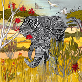 Tableau sur mesure - Elephant, Roi de la savane