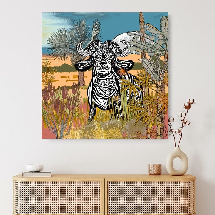 Louisemshop Tableau sur mesure - Buffalo, animal précieux