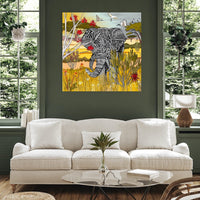 Louisemshop Tableau sur mesure - Elephant, Roi de la savane