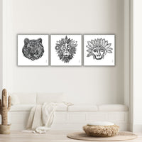 Louisemshop Tableaux sur mesure Tableau sur mesure - Maori Lion