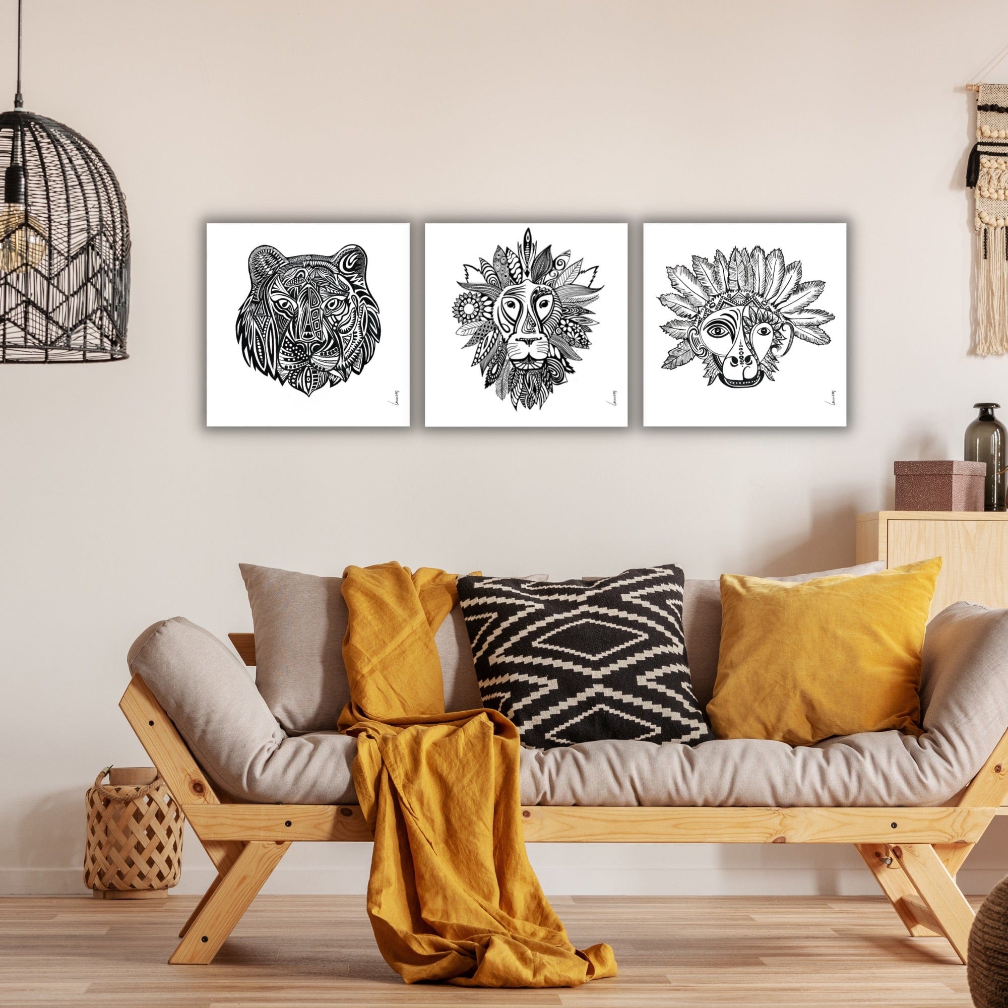 Louisemshop Tableaux sur mesure Tableau sur mesure - Maori Lion