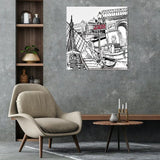 Louisemshop Tableaux sur mesure Tableau sur mesure - "Paris, la belle"